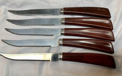 Vintage Qwikut Stainless Steel Knives Made in USA Qwikut 